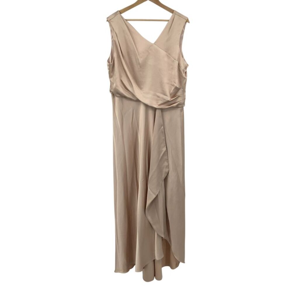 Bhldn Espen Satin Maxi Dress In Cream Wedding Cream 16